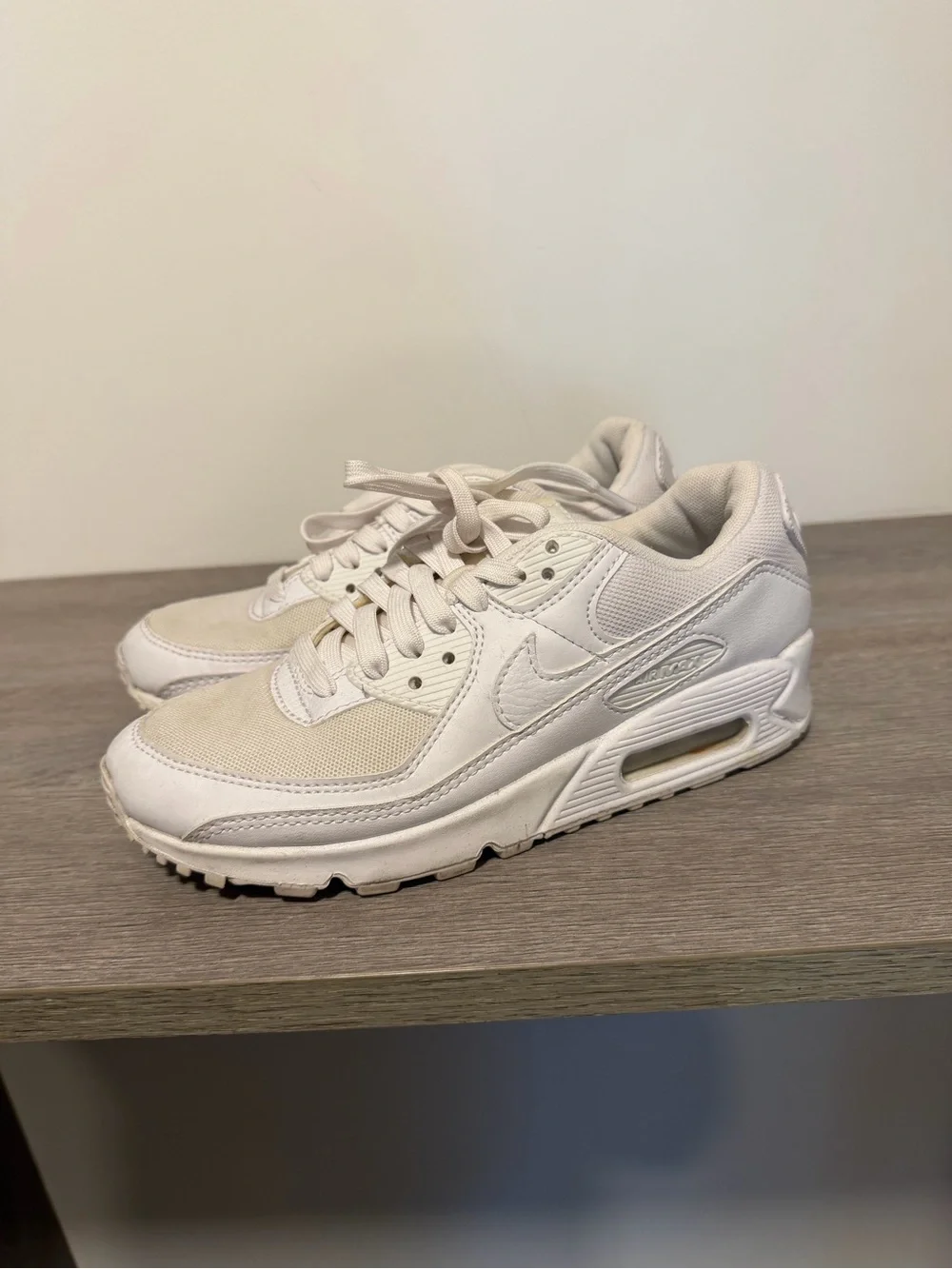 Nike White Low-Top Air Cushion Sneakers